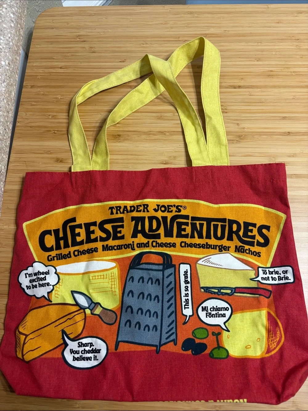 Trader Joe's Pink Striped Tote + Colorful Market Canvas & Blue Lunch Cooler Set
